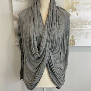 Honey Punch Draped‎ Button Collar Top